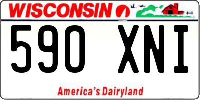WI license plate 590XNI