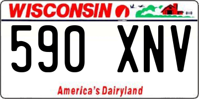 WI license plate 590XNV