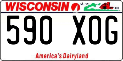 WI license plate 590XOG