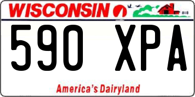 WI license plate 590XPA