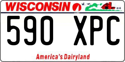 WI license plate 590XPC