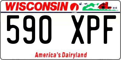WI license plate 590XPF