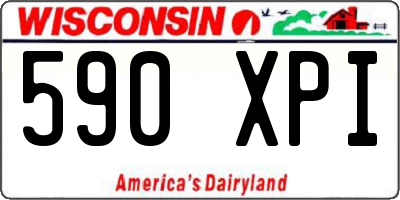 WI license plate 590XPI