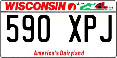 WI license plate 590XPJ