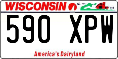 WI license plate 590XPW