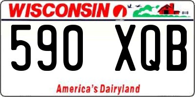 WI license plate 590XQB