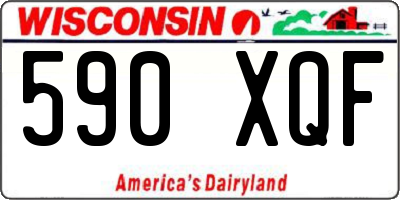 WI license plate 590XQF