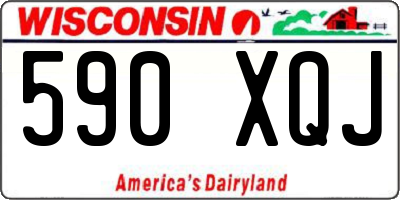 WI license plate 590XQJ