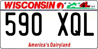WI license plate 590XQL