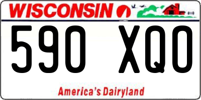 WI license plate 590XQO