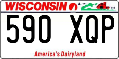 WI license plate 590XQP