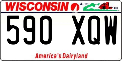WI license plate 590XQW