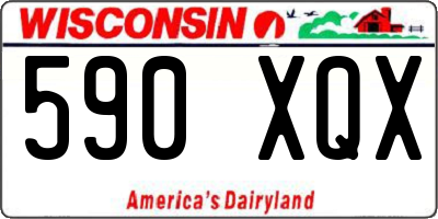 WI license plate 590XQX