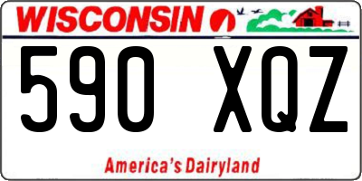 WI license plate 590XQZ
