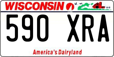 WI license plate 590XRA
