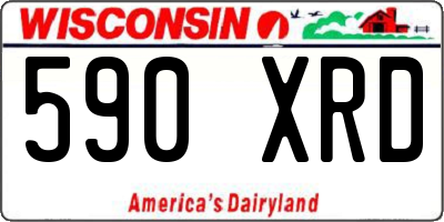 WI license plate 590XRD