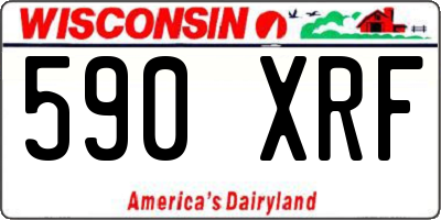 WI license plate 590XRF