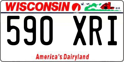 WI license plate 590XRI
