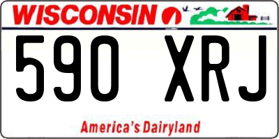 WI license plate 590XRJ