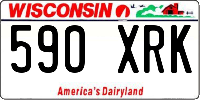 WI license plate 590XRK