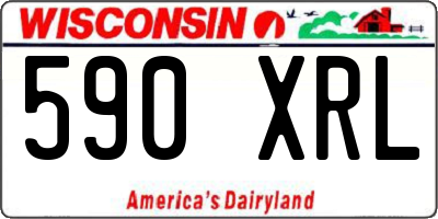 WI license plate 590XRL
