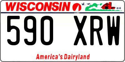 WI license plate 590XRW
