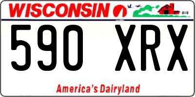 WI license plate 590XRX
