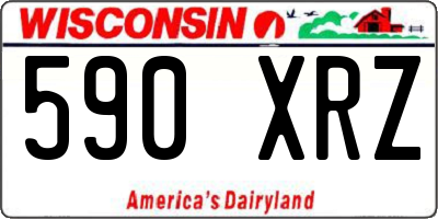 WI license plate 590XRZ