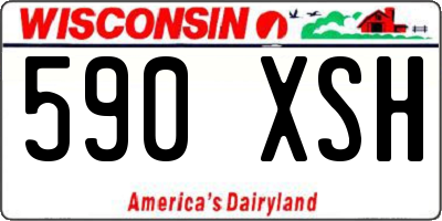 WI license plate 590XSH