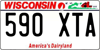 WI license plate 590XTA