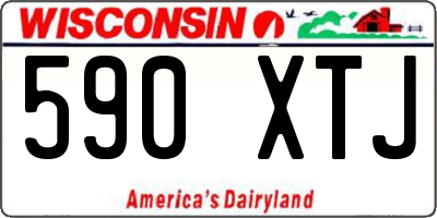 WI license plate 590XTJ