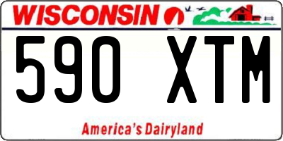 WI license plate 590XTM
