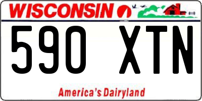 WI license plate 590XTN