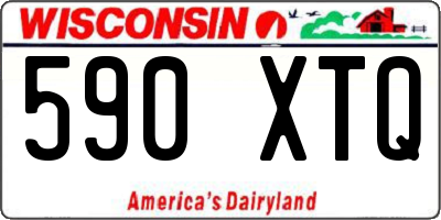 WI license plate 590XTQ