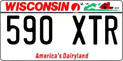 WI license plate 590XTR