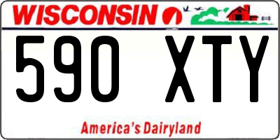 WI license plate 590XTY