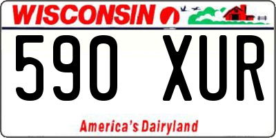 WI license plate 590XUR