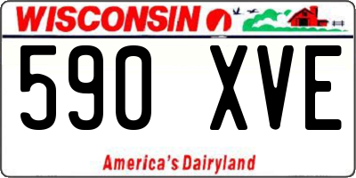 WI license plate 590XVE