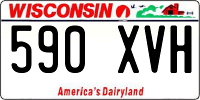 WI license plate 590XVH