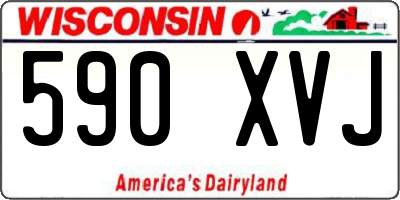 WI license plate 590XVJ