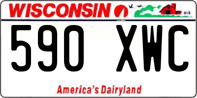 WI license plate 590XWC