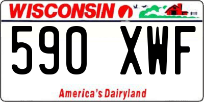 WI license plate 590XWF