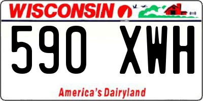 WI license plate 590XWH