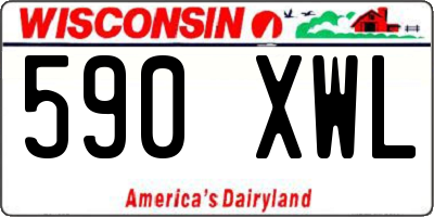 WI license plate 590XWL