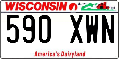 WI license plate 590XWN