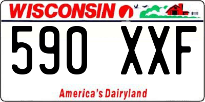 WI license plate 590XXF