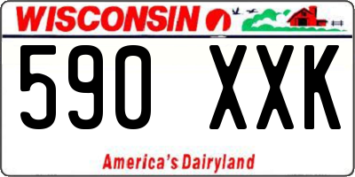 WI license plate 590XXK