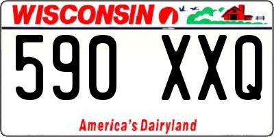 WI license plate 590XXQ