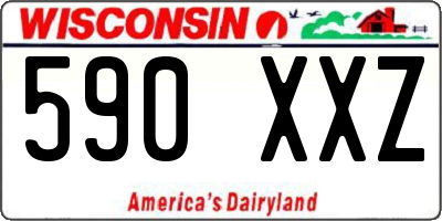WI license plate 590XXZ