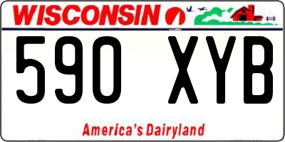 WI license plate 590XYB